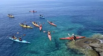 Kayak and snorkeling in Kalamata