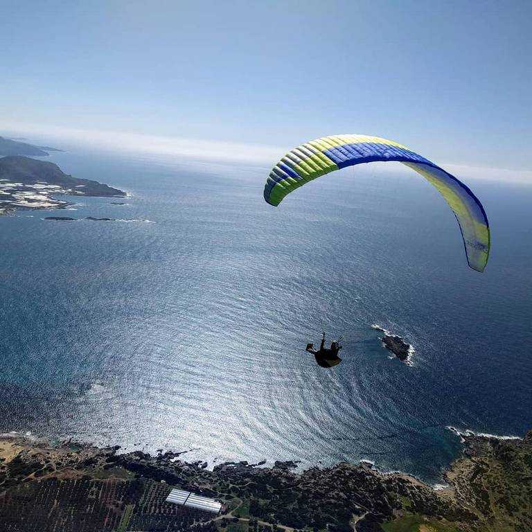 Paragliding flights in Crete