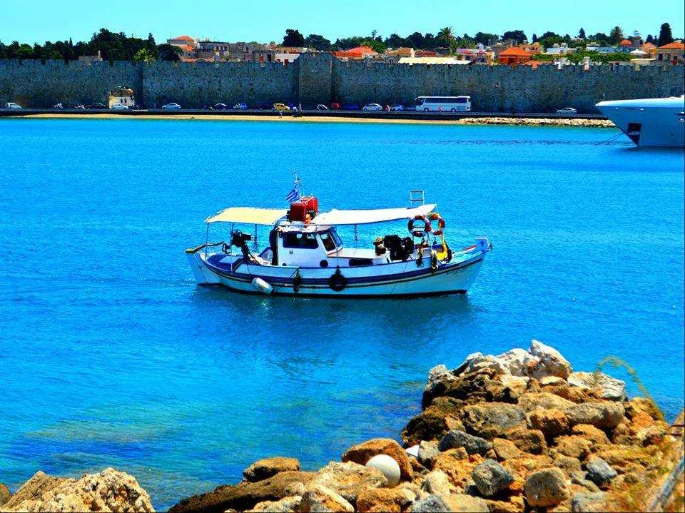 Fishing excursion by boat in Rhodes