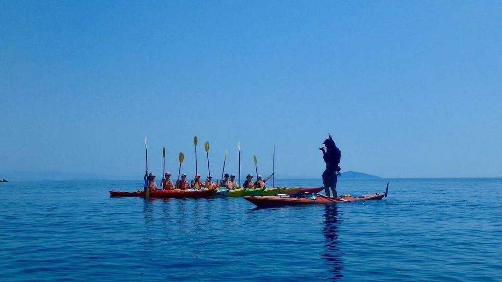 Sea Kayak ride in ancient Epidaurus