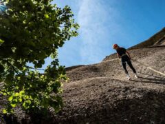 Climbing / Climbing down in Meteora