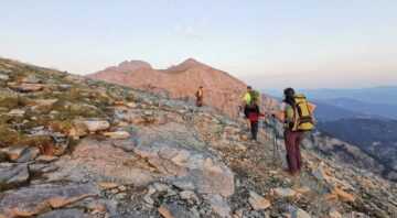 Hiking in the mountain of Taygetos