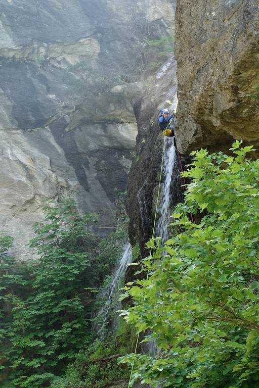 Canyoning in the Kalypso Gorge of Kissavos