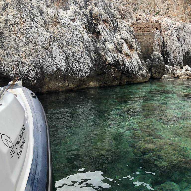 Rib Safari on secret beaches in Crete