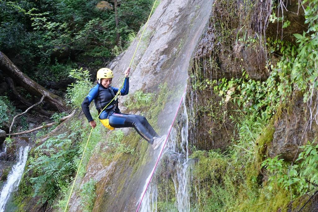 Canyoning in the Kalypso Gorge of Kissavos