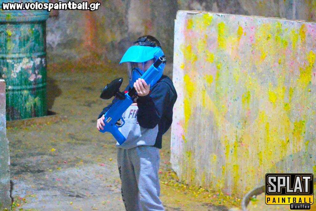 Paintball game for children in Volos