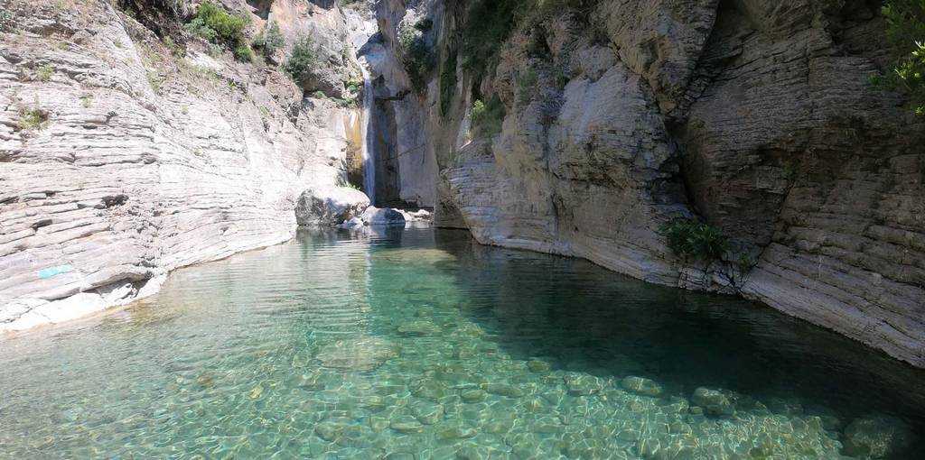 River Trekking & Hiking at the waterfalls in Manikia Evia