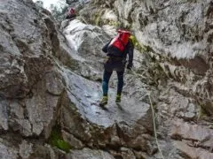 Canyoning in the Gorge of Gerakina