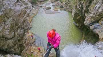 Canyoning at the Drymonas Falls