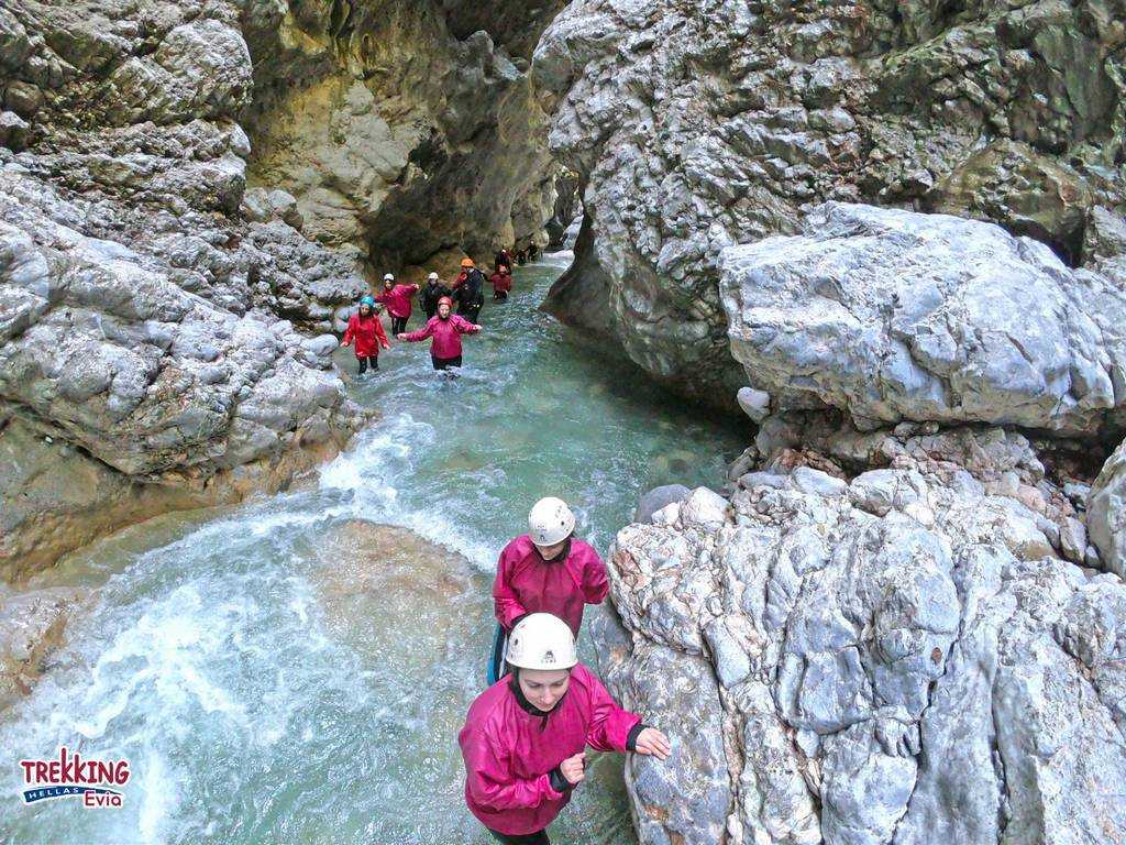 River Trekking in the Gorge of Bolovinaina