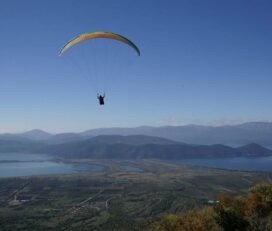 Parachute Paragliding in the Prespes