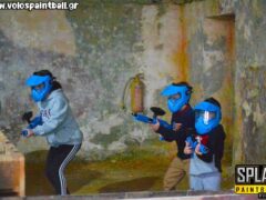 Paintball game for children in Volos