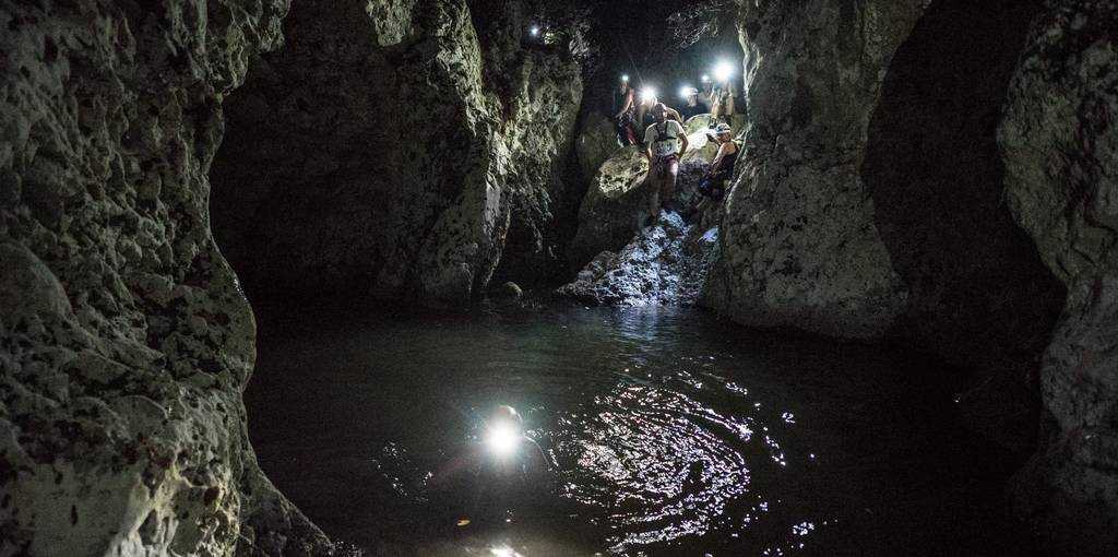 Night Canyoning in Havos Gorge