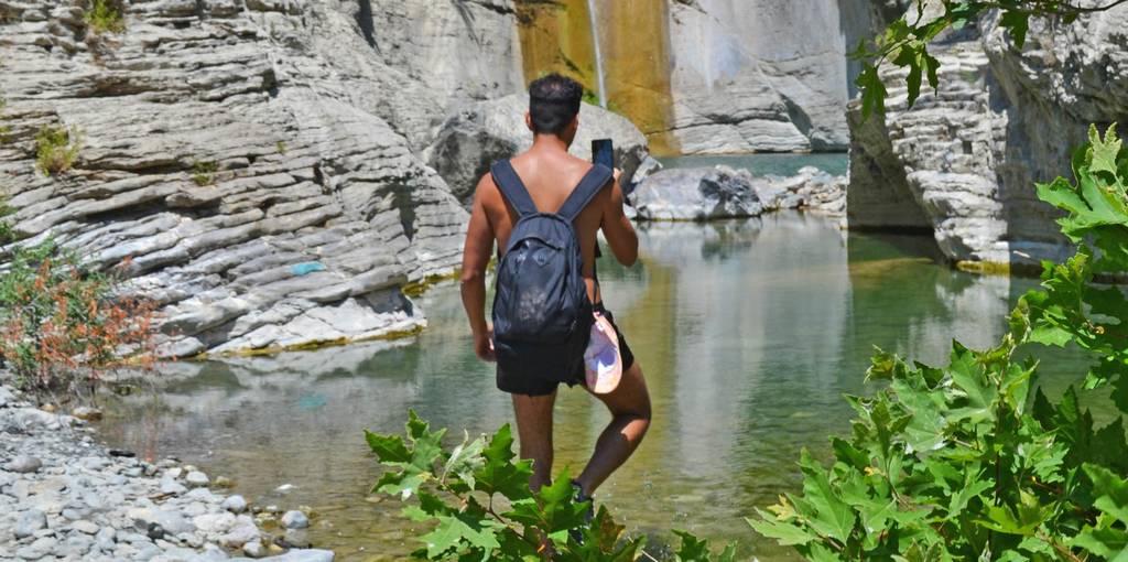 River Trekking & Hiking at the waterfalls in Manikia Evia