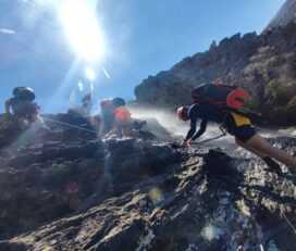Canyoning in the gorge of Aspropyrgos